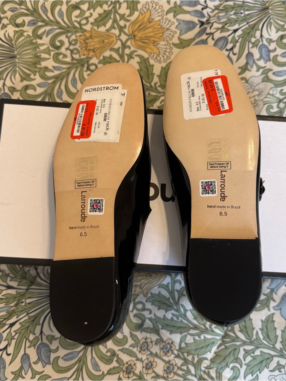 Larroude Blair Patent Leather Ballet Flats - Picture 5 of 9